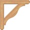 Ekena Millwork Funston Craftsman Smooth Bracket w/ Offset Brace, Western Red Cedar, 5 1/2"W x 28"D x 28"H BKT0604X28X28FST04SWR - alternate 4